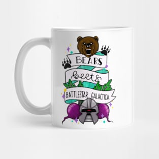 bears, beets, battlestar galactica colour Mug